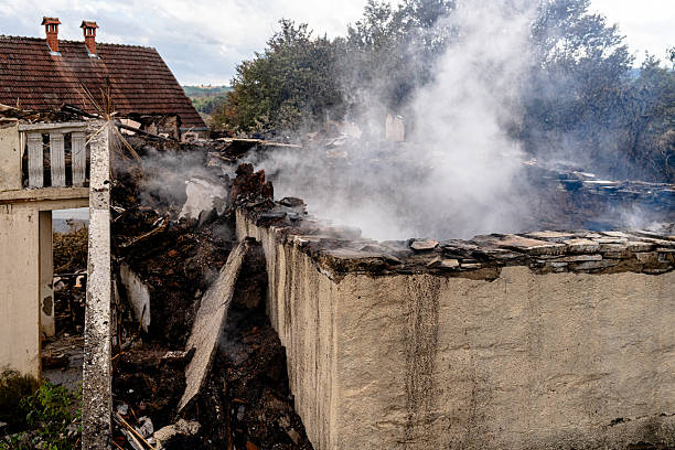 Professional Emergency Fire Cleanup technician working in Leesburg, OH